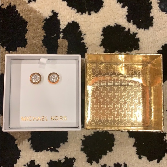 Michael Kors Jewelry - Michael Kors Pave Stud Earrings- NIB Michael Kors Jewelry - Michael Kors Pave Stud Earrings- NIB